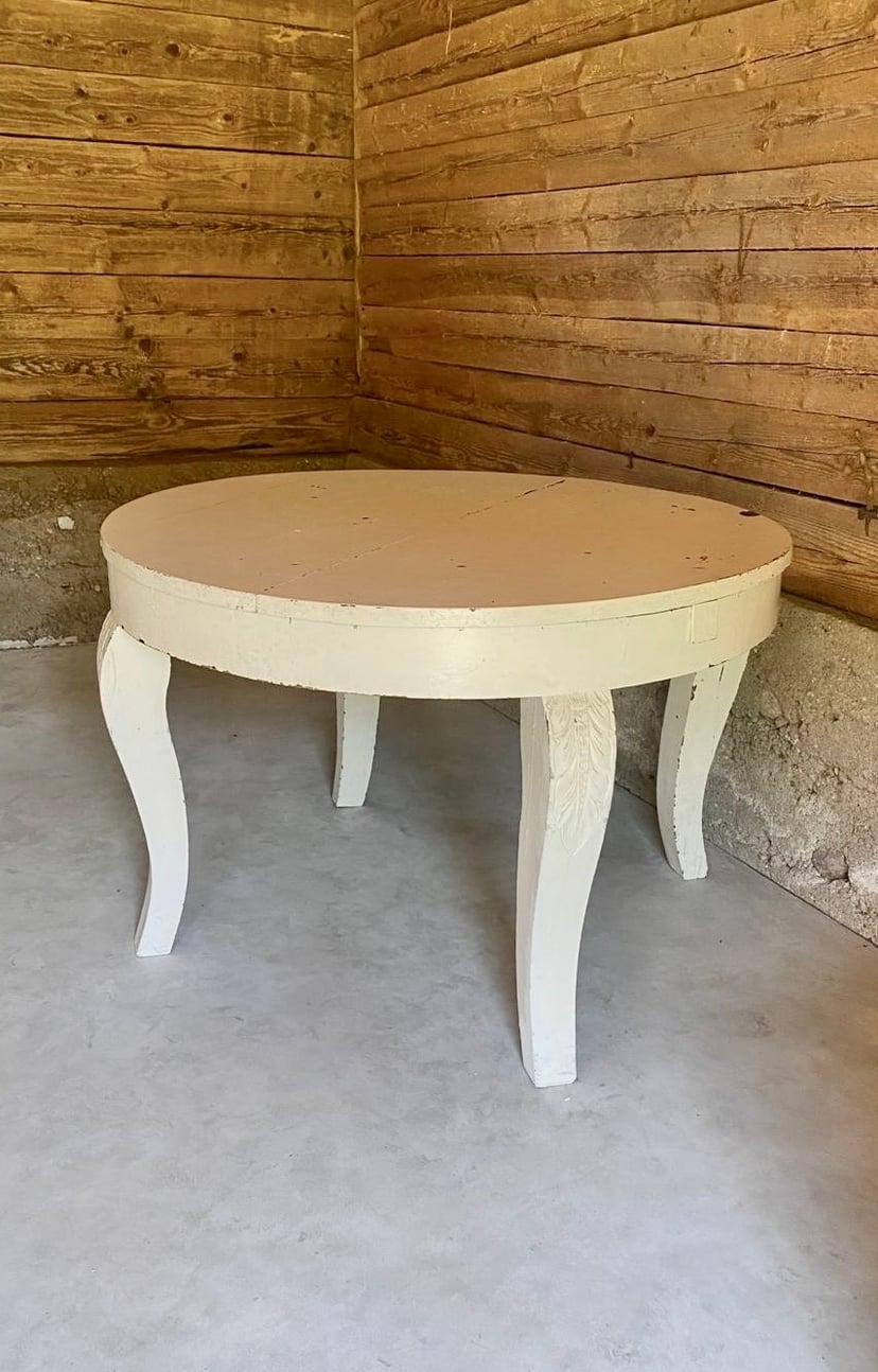 Table before restoration - initial state